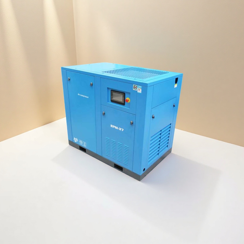 The industrial-grade blue screw air compressor operates quietly, energy-saving, efficiently and stably Application Scenario