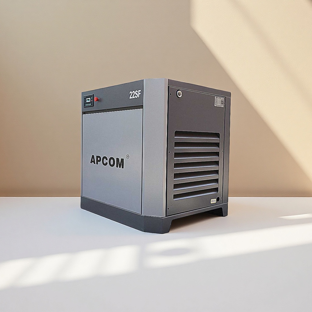 Low-pressure, high-flow, silent and energy-saving grey industrial air compressor details Picture