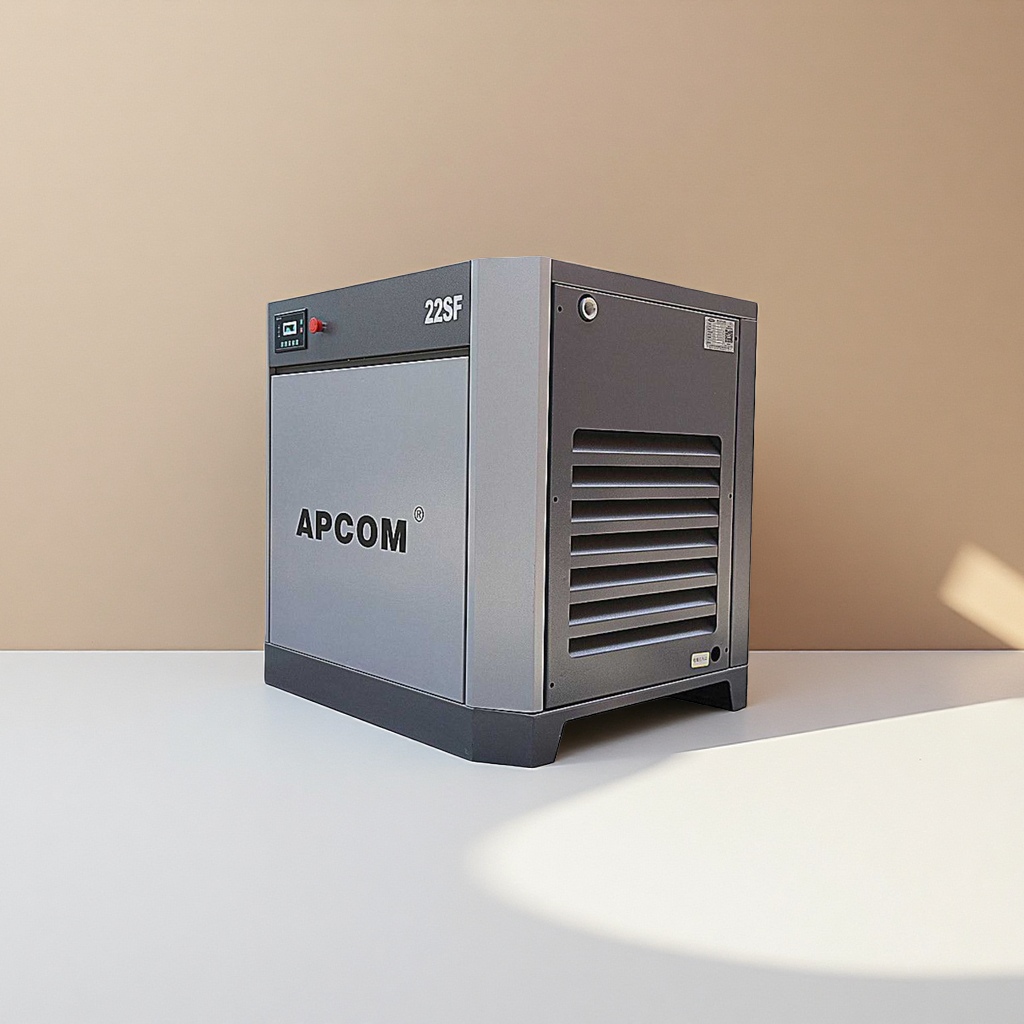 Low-pressure, high-flow, silent and energy-saving grey industrial air compressor Specification image