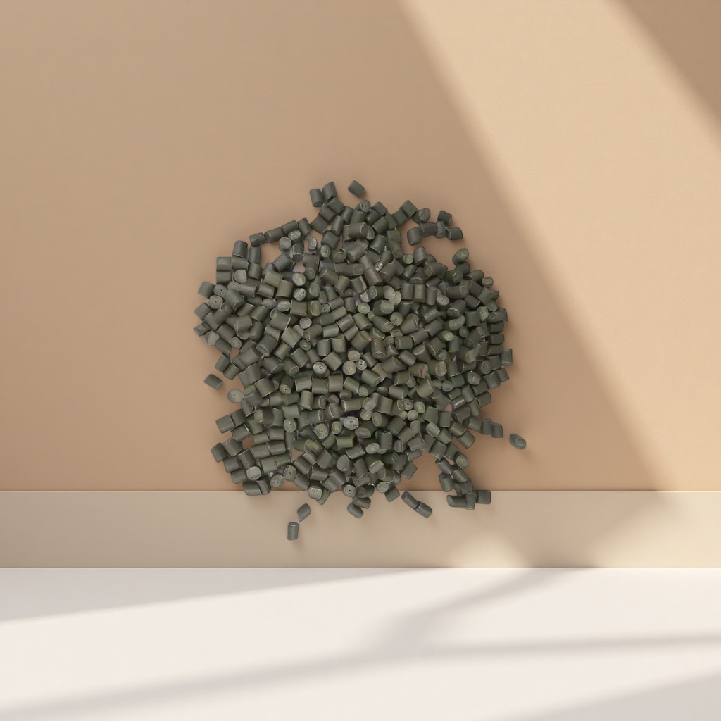الجسيمات البلاستيكية الرمادية المصنّفة كيميائياً من مادة PP PBBs كمادة خام 25 كغ Specification image