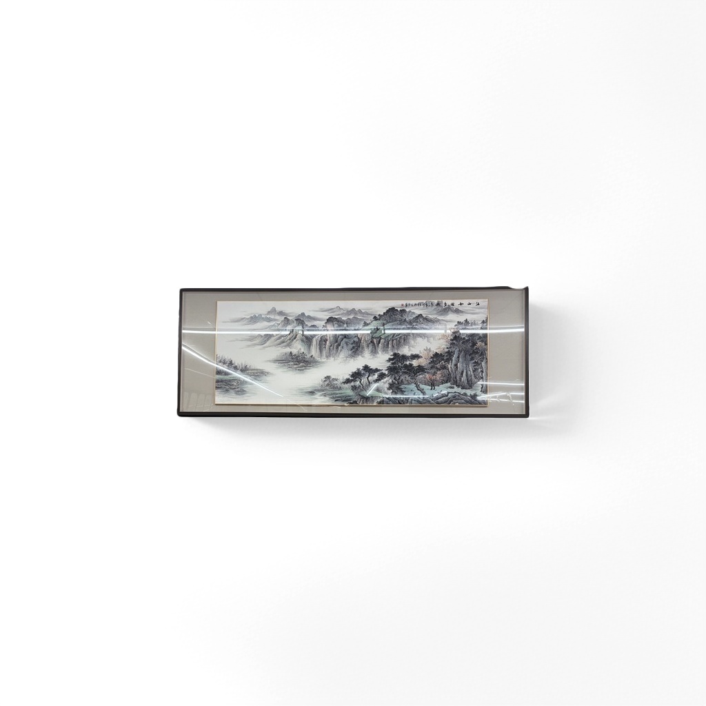 水墨山水画装饰画客厅挂画新中式禅意壁画卧室书房软装