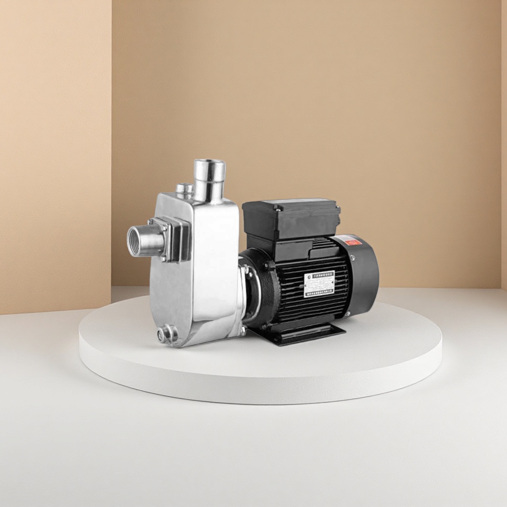 Silver pump body, black motor, silent booster pump, household fully automatic water supply equipment Specification image
