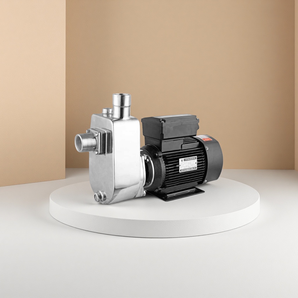Silver pump body, black motor, silent booster pump, household fully automatic water supply equipment