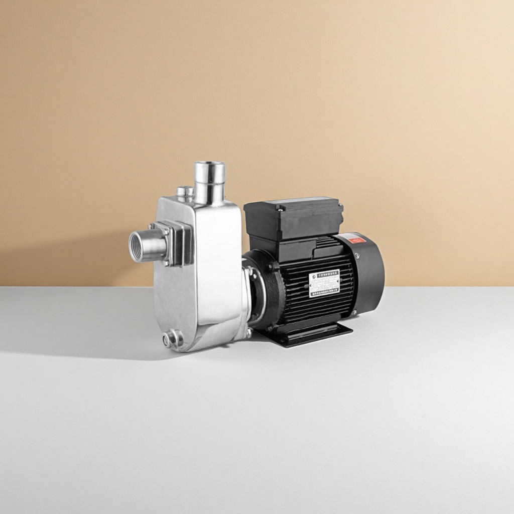 Silver pump body, black motor, silent booster pump, household fully automatic water supply equipment details Picture