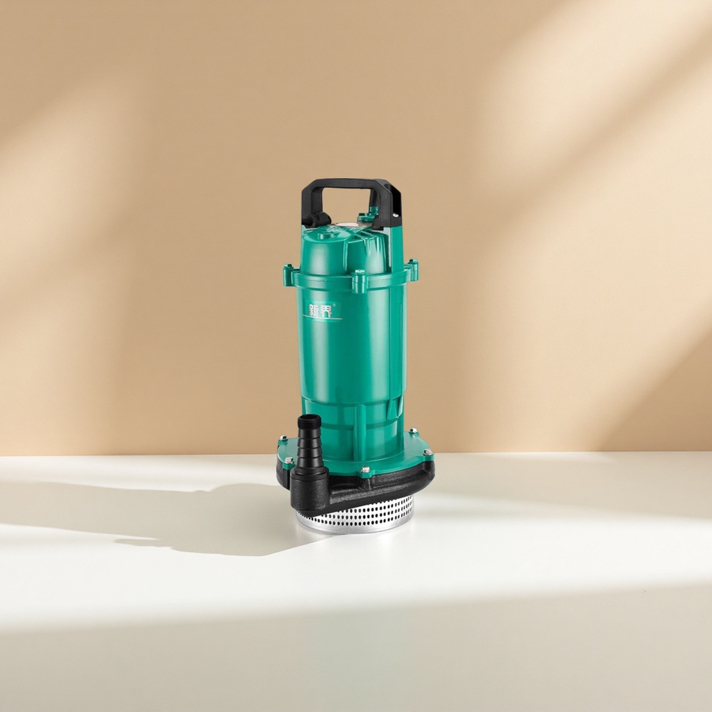 Green submersible pump, household water pumping and irrigation booster pump, stainless steel waterproof motor details Picture