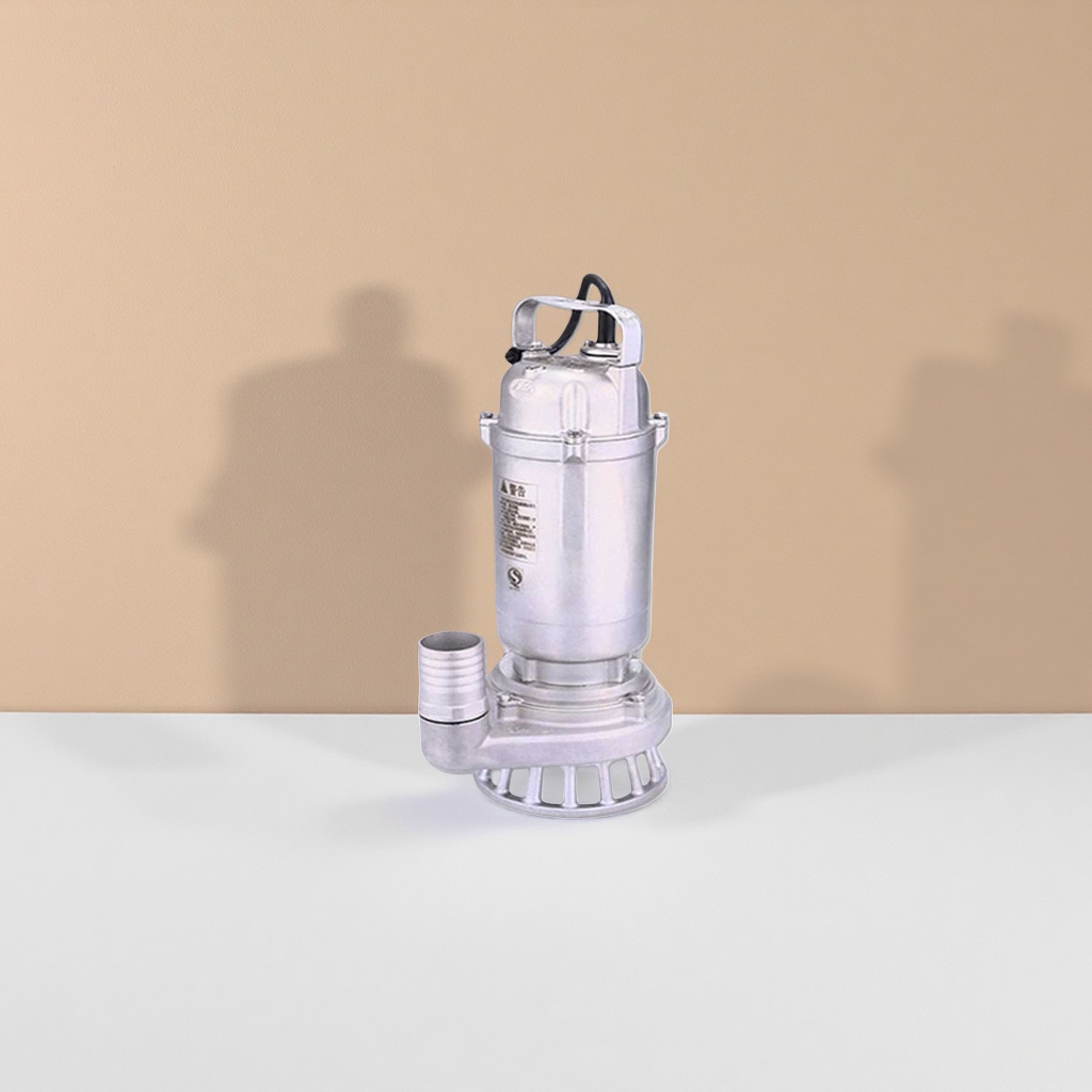 Silver submersible pump household water pumping booster pump, 30-meter head, silent and energy-saving
