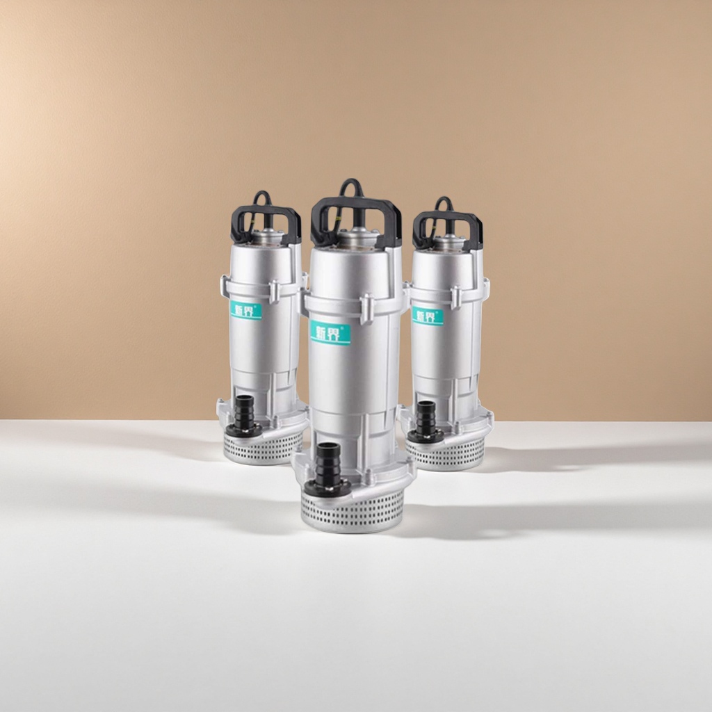 The silver submersible water pump for household pressurized water pumping and irrigation is silent and energy-saving details Picture