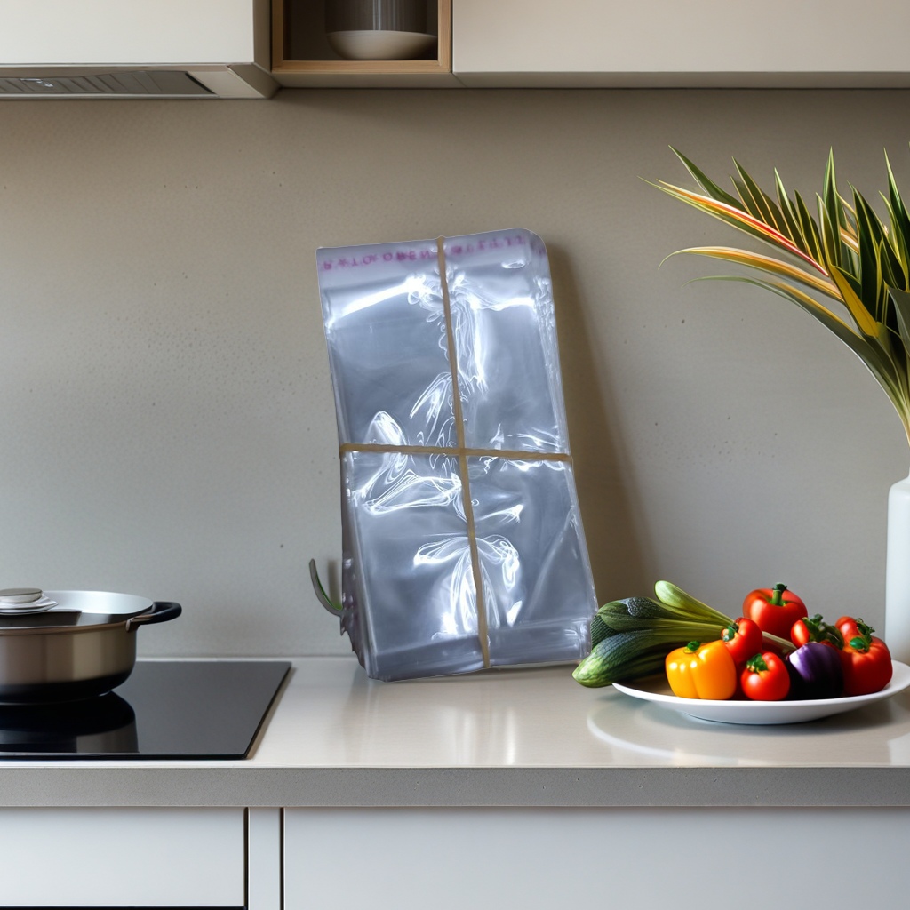 Transparent plastic bag stacking design, reusable food-grade thickened kitchen storage bag Specification image