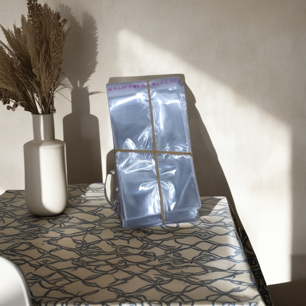 透明塑料袋堆叠捆扎专用加厚食品级密封防漏袋 Specification image