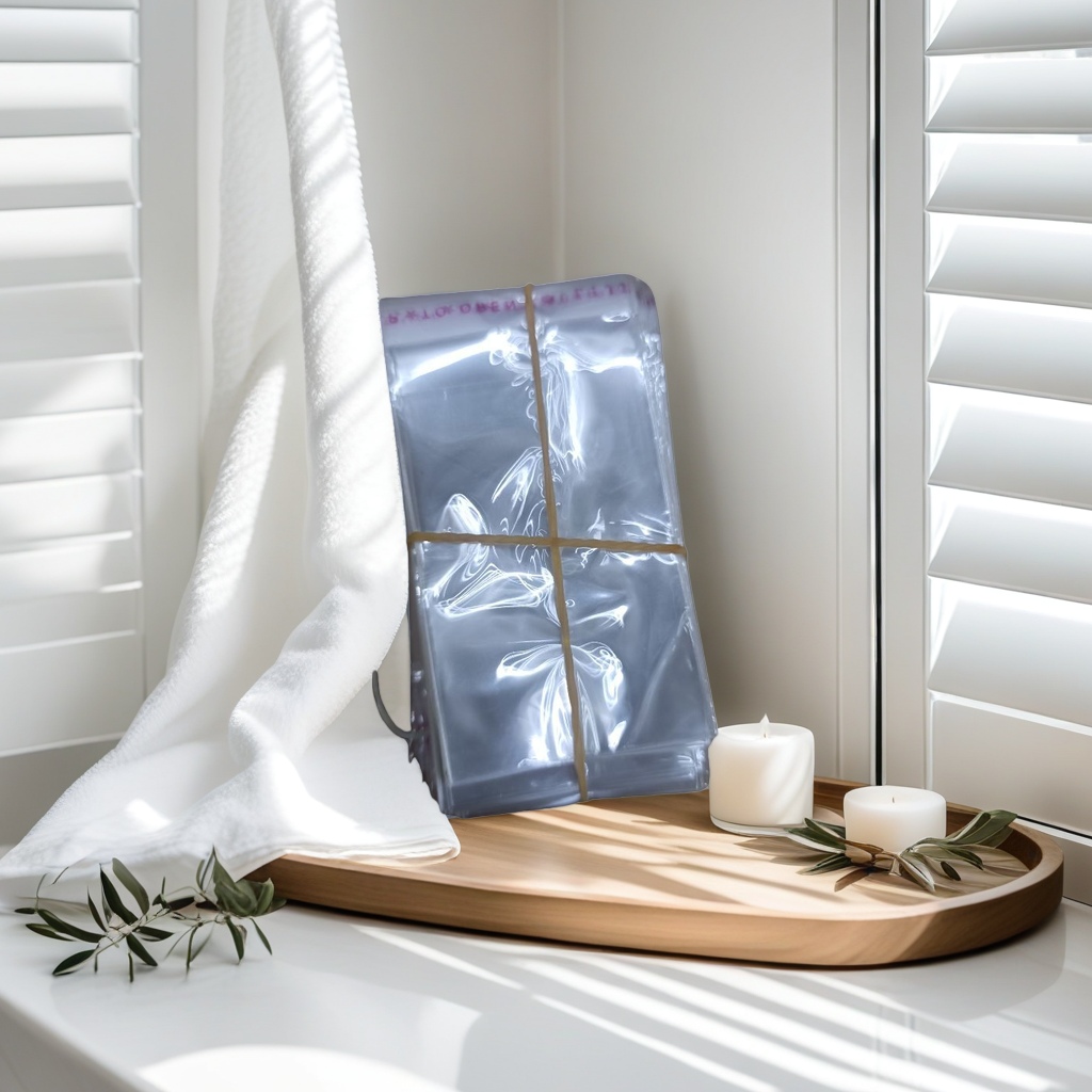 Transparent plastic bags with stacked design, food-grade thickened sealing for preservation, and multi-specification combination packaging details Picture