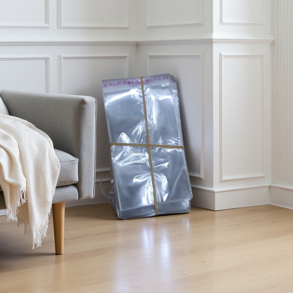 The transparent plastic bag stacking design is a reusable food-grade kitchen preservation storage bag Specification image