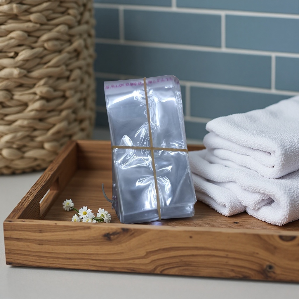 Thickened transparent stacked plastic bags for kitchen storage, sealing and preservation, household use Specification image