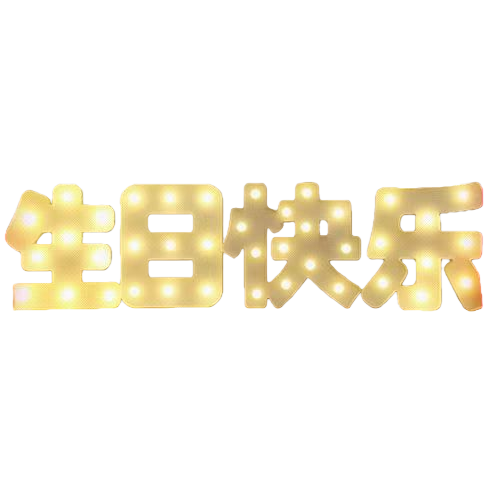 Luminous letter birthday happy decorative light string, home party atmosphere light, festival celebration decoration Item Picture