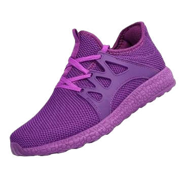 Purple sports shoes are breathable, lightweight and shock-absorbing for men's and women's casual running shoes