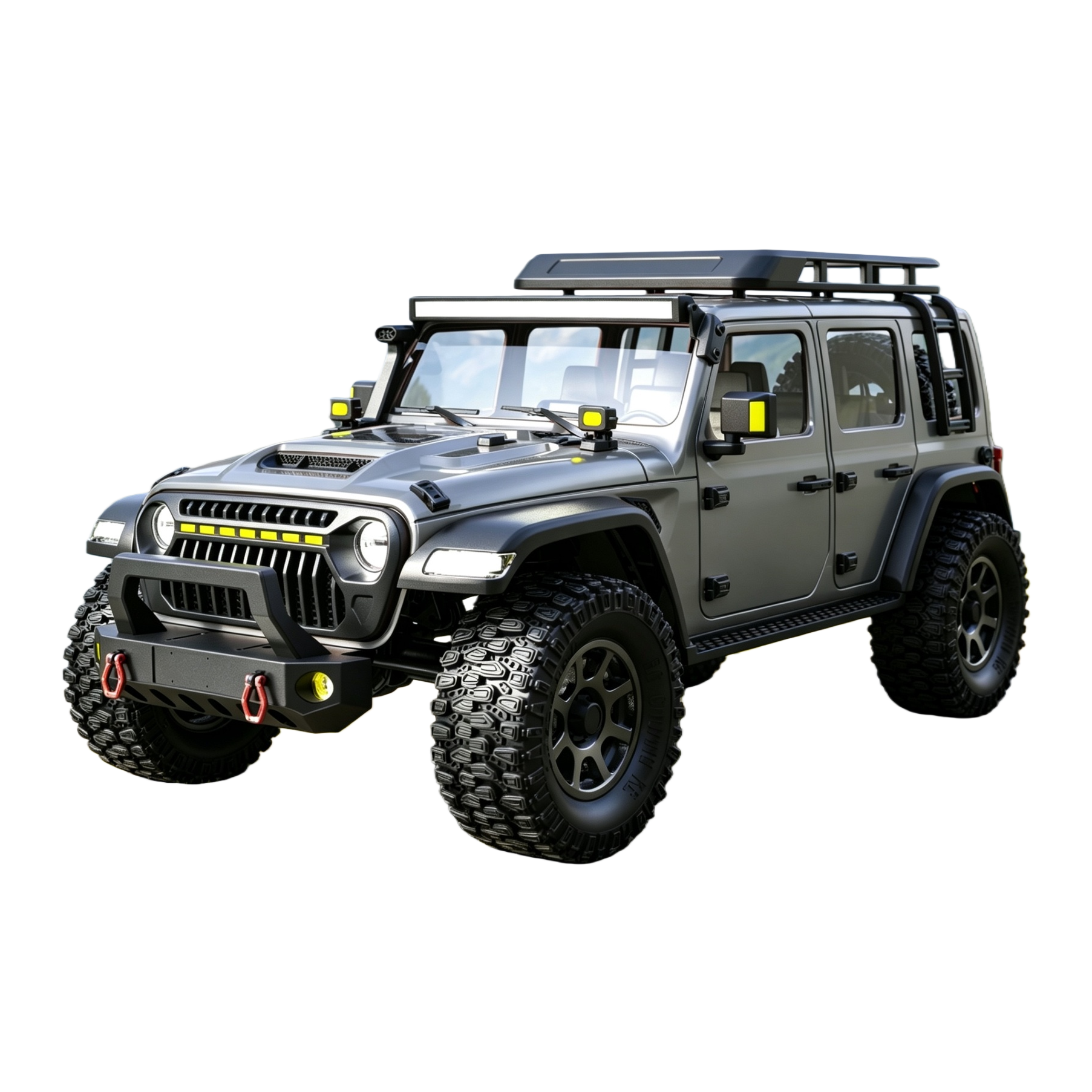Grey off-road vehicle men's casual sports shoes, anti-slip and wear-resistant outdoor hiking shoes Item Picture