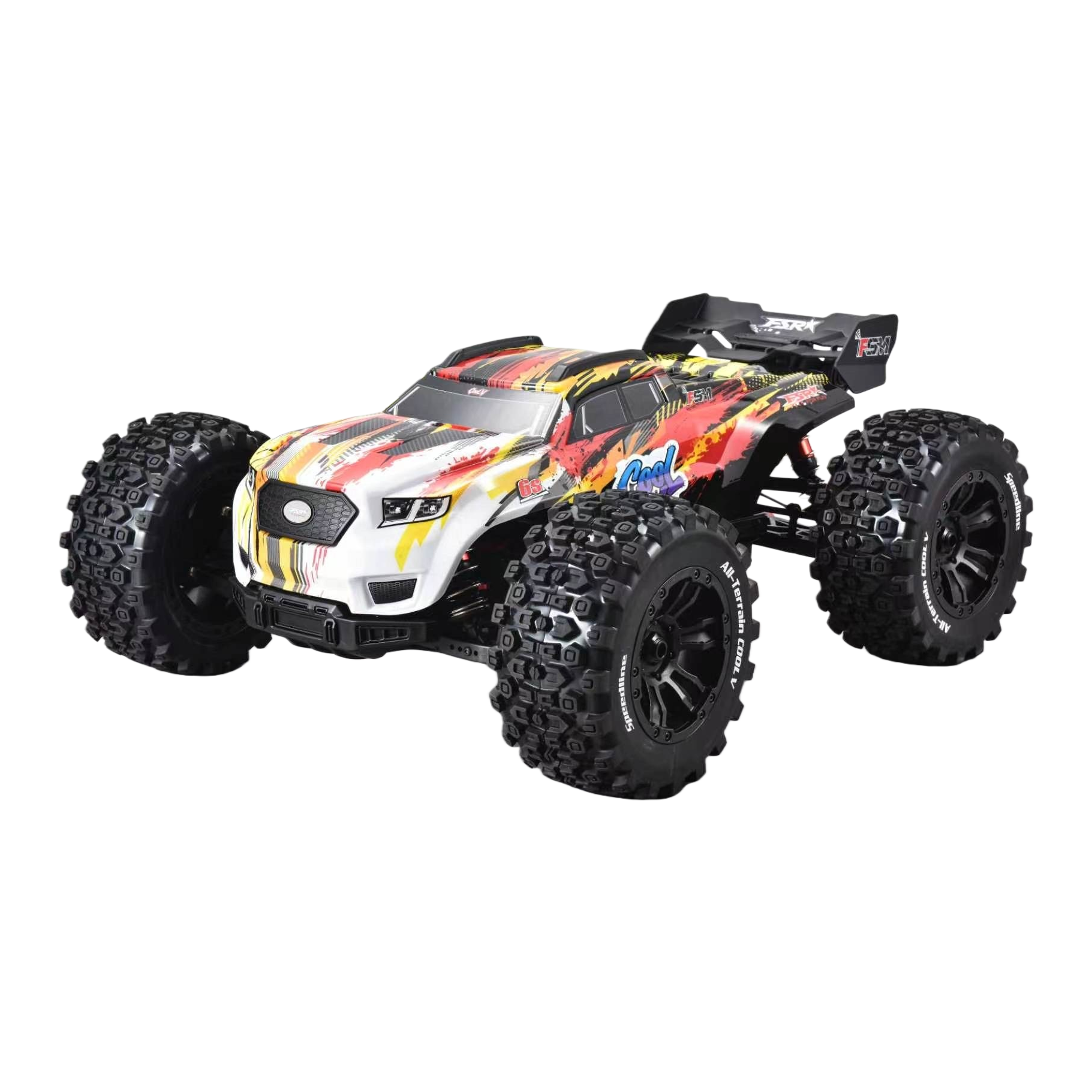 Color-painted remote-controlled off-road vehicle, children's toy, electric four-wheel drive off-road vehicle, rechargeable Item Picture