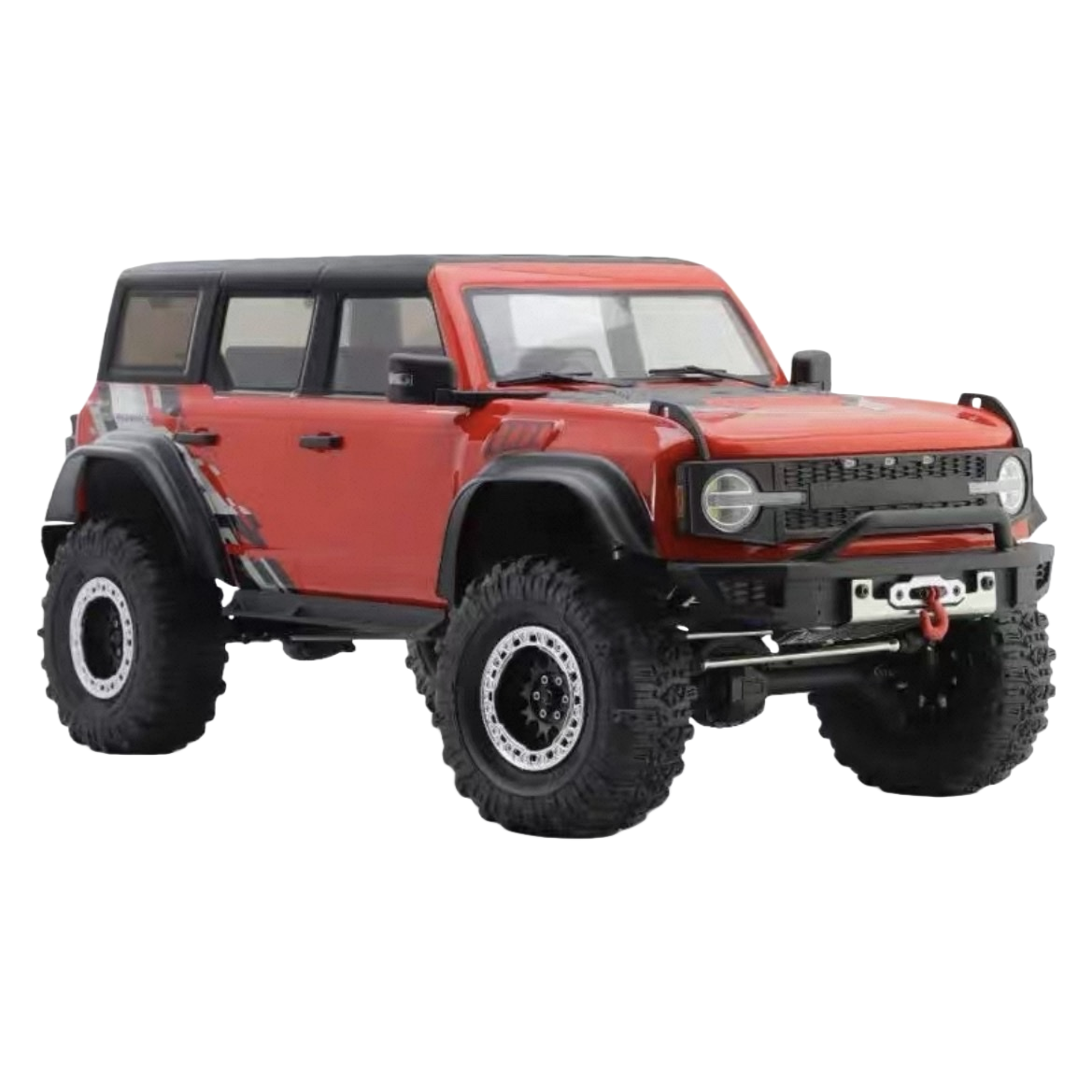The 1:32 scale high-fidelity movable suspension of the red off-road vehicle alloy model features exquisite details Item Picture