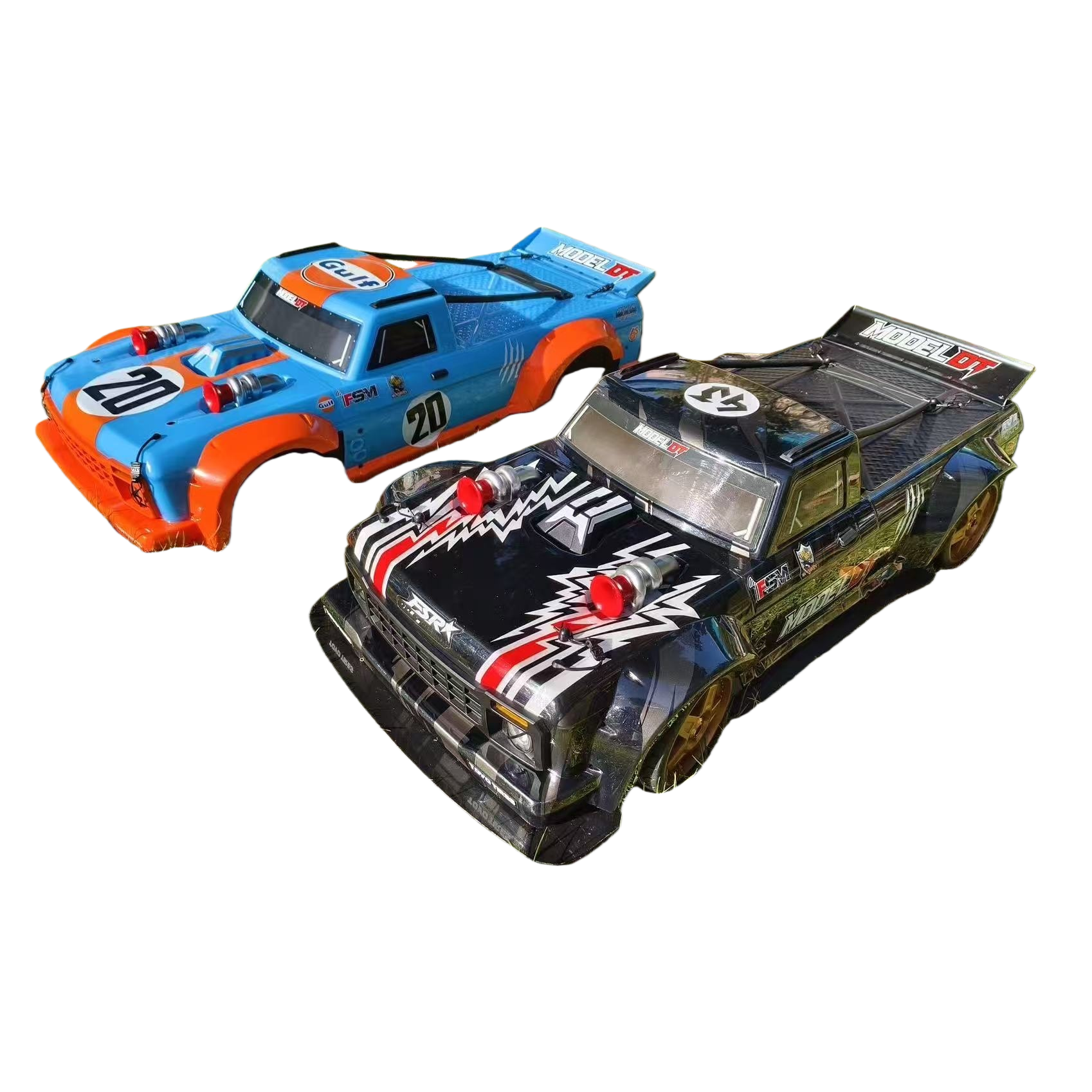 Blue, orange and black racing models, remote control alloy car models, children's educational toys Item Picture