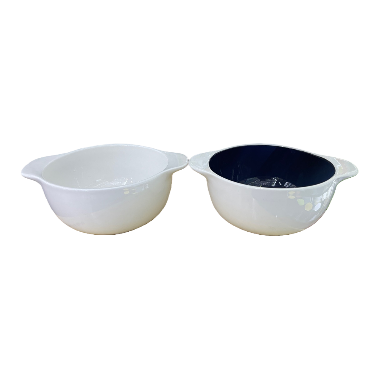 白色双耳碗 陶瓷家用盛饭汤碗简约北欧风餐具 Item Picture