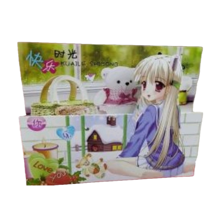 动漫少女卡片+白底实物图