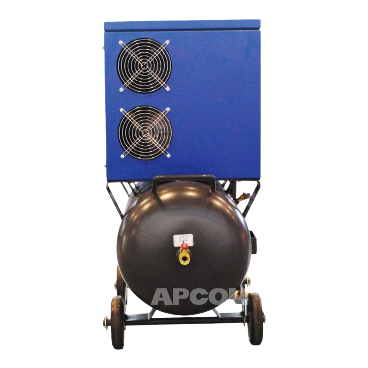 Blue box, double fan, black air storage tank mobile air compressor Item Picture