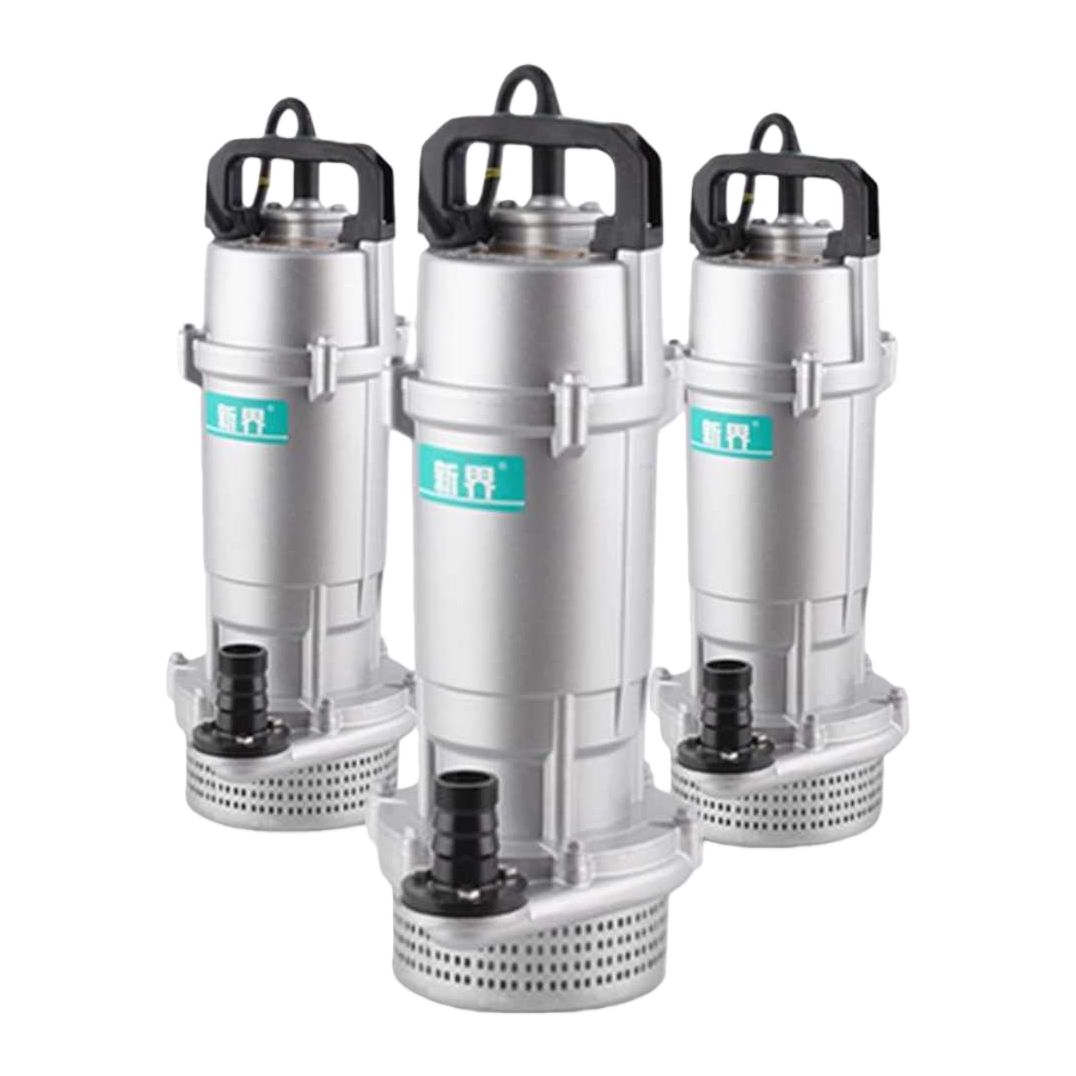 The silver submersible water pump for household pressurized water pumping and irrigation is silent and energy-saving Item Picture