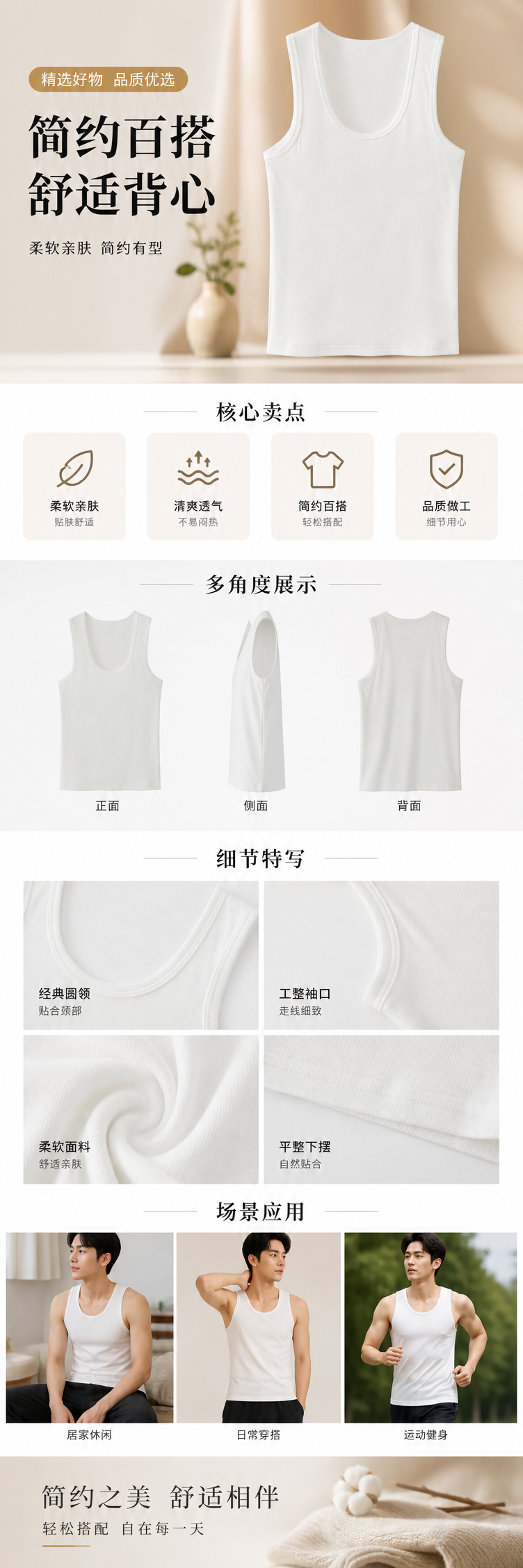 纯棉小背心西装内搭打底无袖吊带女士春夏秋外穿辣妹大码上详情1
