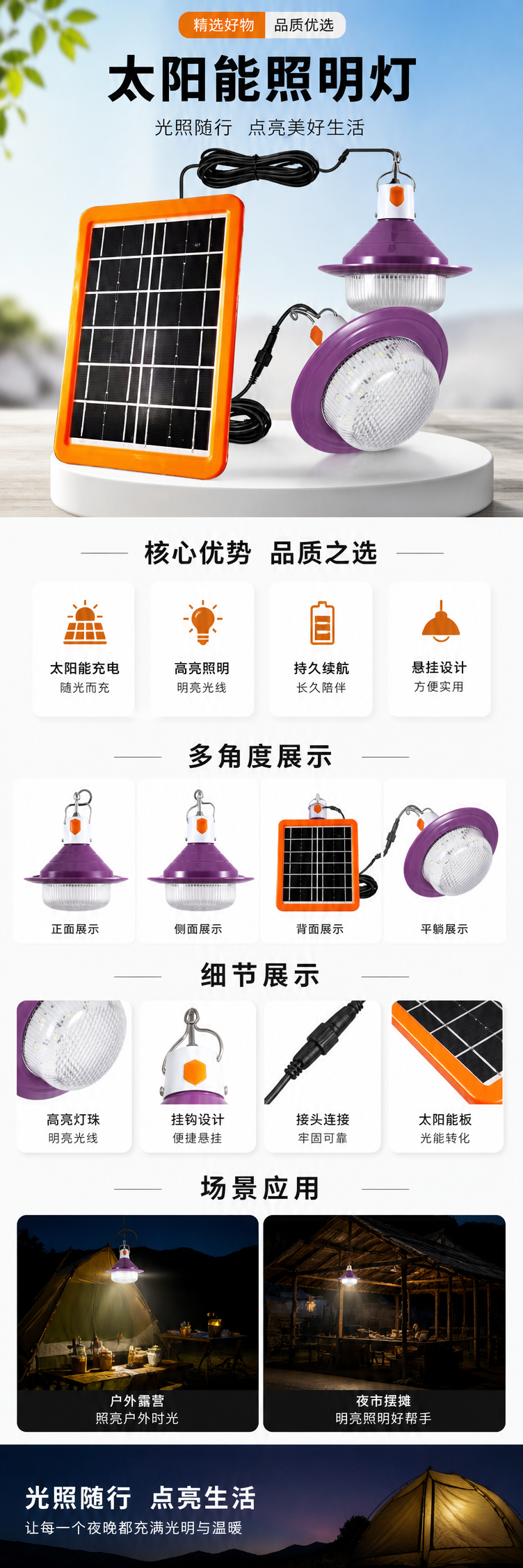 美规LED智能变色球泡灯节能灯泡400W50W pic 1