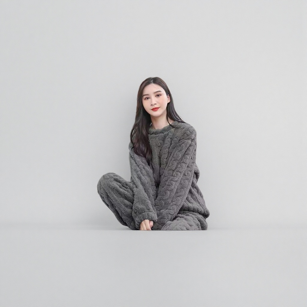 女士家居服实物图