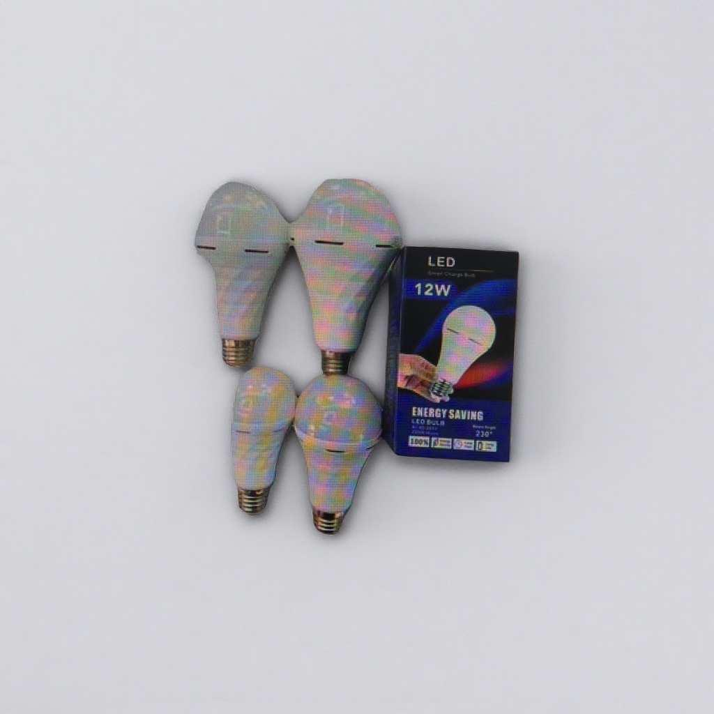White LED bulb with packaging box, energy-saving lighting household bulb