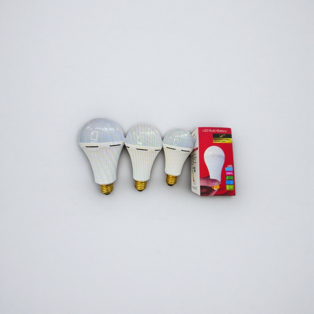 The white LED emergency bulb is a household rechargeable type that automatically lights up 3W when power is off Application Scenario