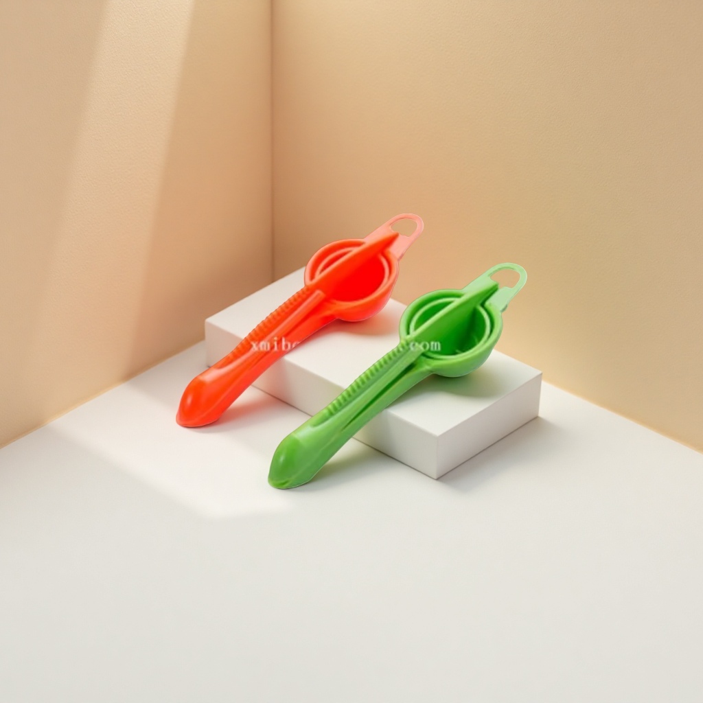 红色绿色塑料柠檬榨汁器 手动家用厨房果汁挤压工具