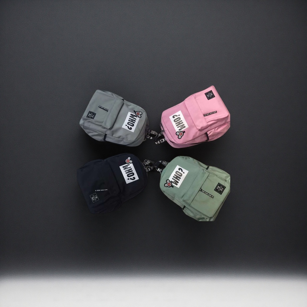 This four-color contrasting minimalist and fashionable backpack is suitable for both men and women, lightweight and with a large capacity details Picture
