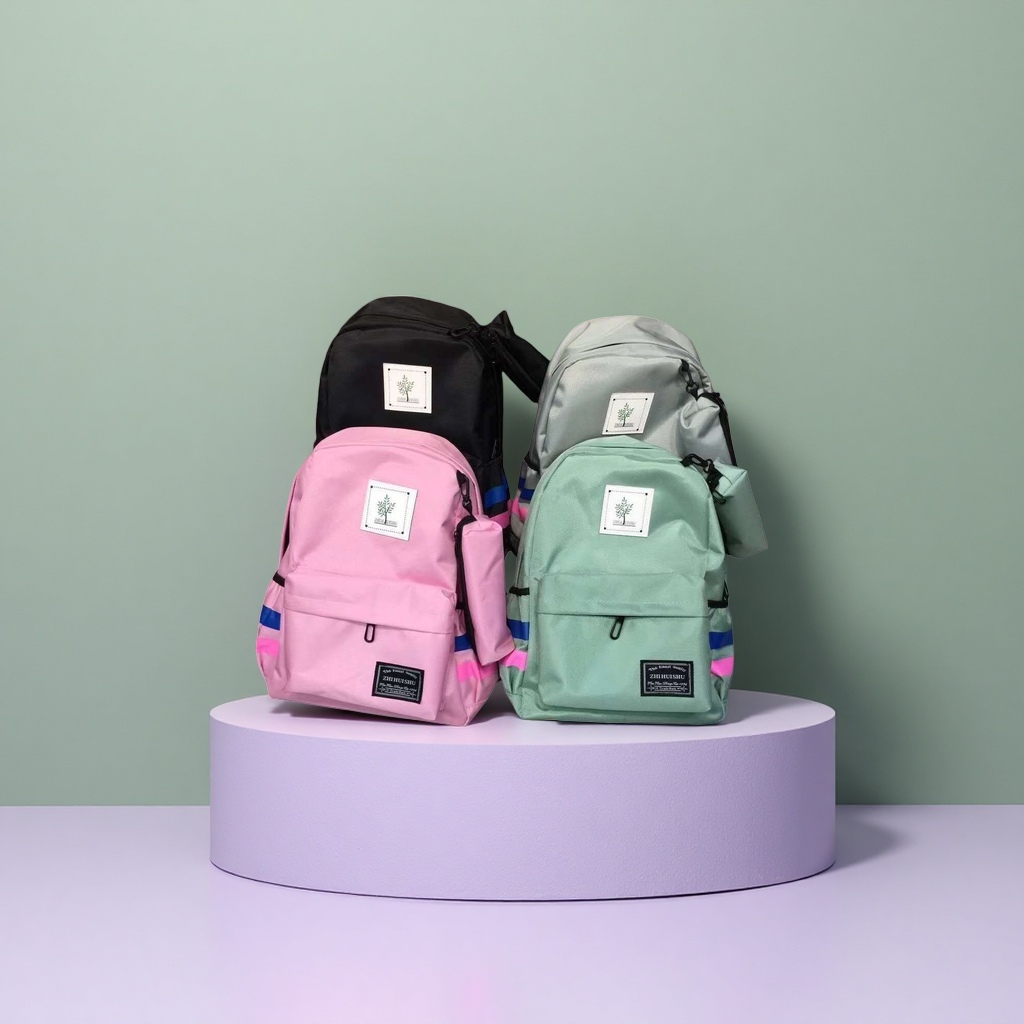 Colorful backpack, fashionable student commuting, large-capacity, lightweight and wear-resistant travel backpack Specification image