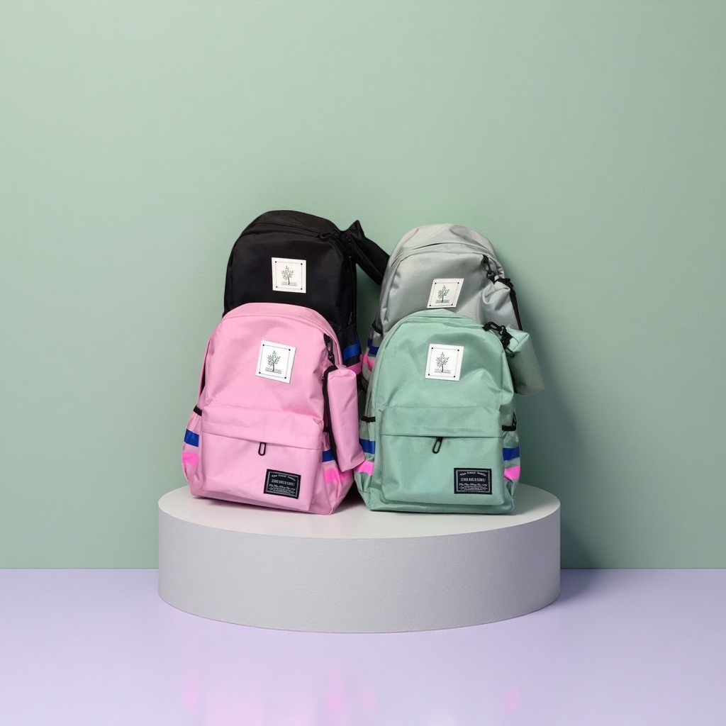 Colorful backpack, fashionable student commuting, large-capacity, lightweight and wear-resistant travel backpack Application Scenario
