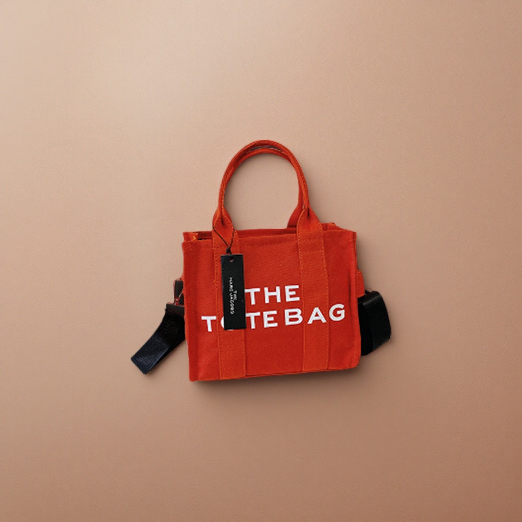 Orange tote bag, large-capacity commuter handbag, shoulder bag, casual and fashionable women's bag details Picture