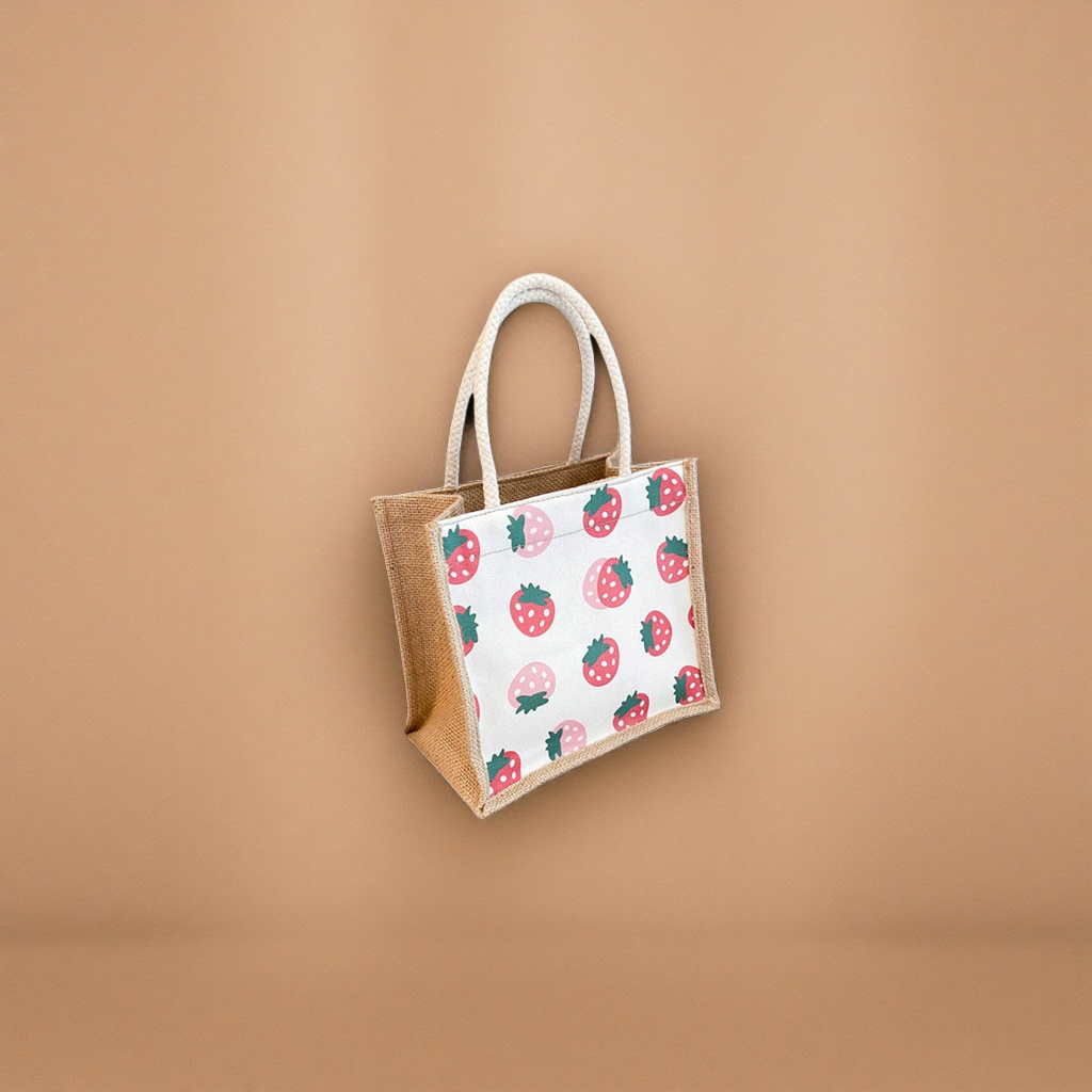 Strawberry-patterned handbag is a fashionable and versatile single-shoulder crossbody bag for women Application Scenario