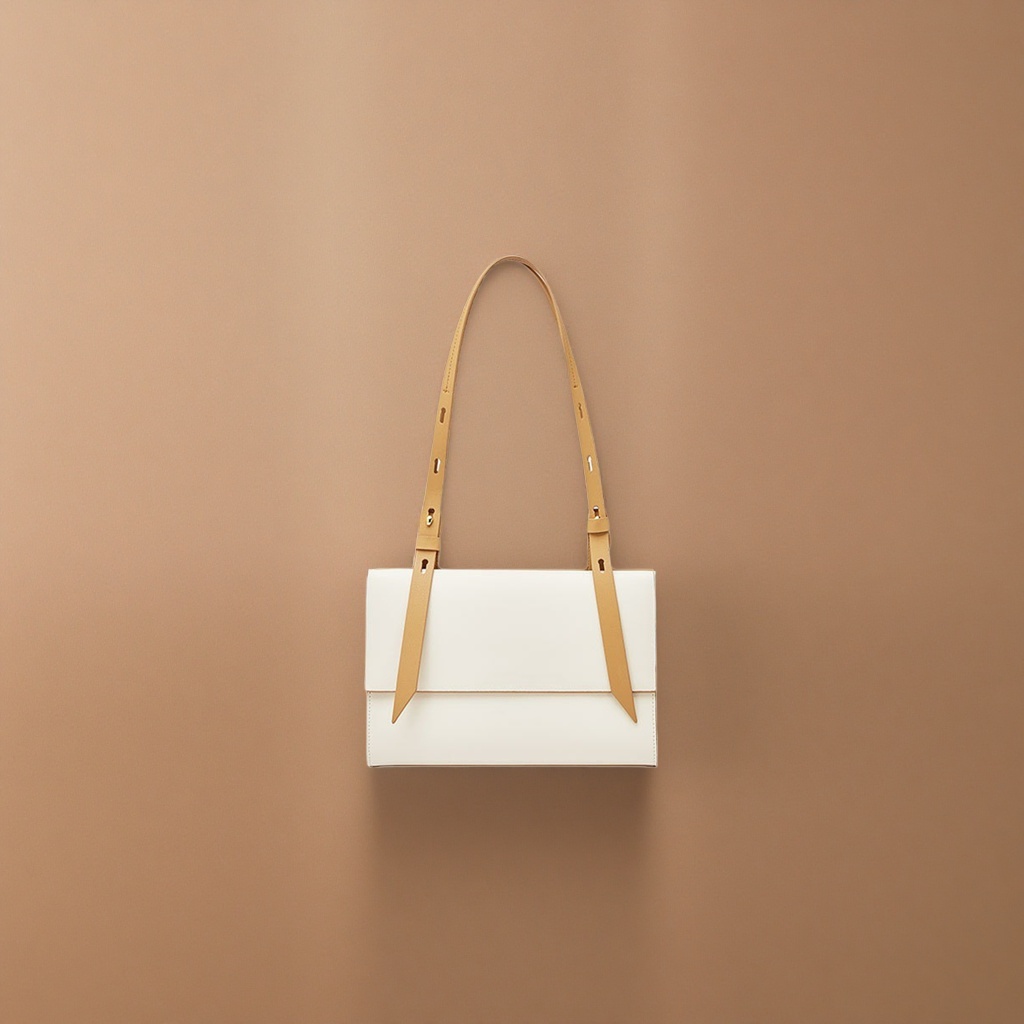 Beige shoulder strap and white handbag: A simple and fashionable single-shoulder bag for commuting ladies Application Scenario
