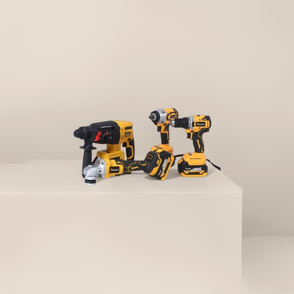 黄黑相间电动工具套装含充电钻多功能家用维修DIY Specification image