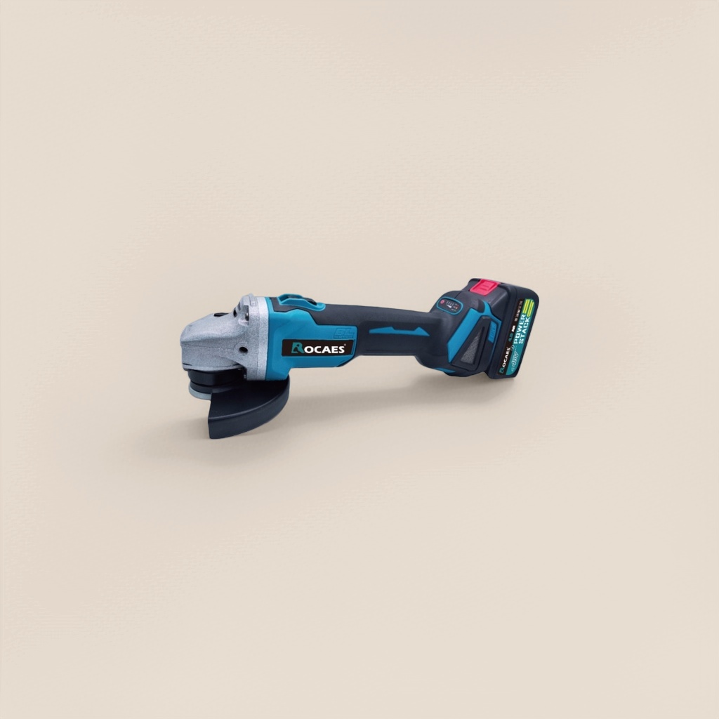 蓝黑相间角磨机 100mm 手持式打磨切割工具 Application Scenario