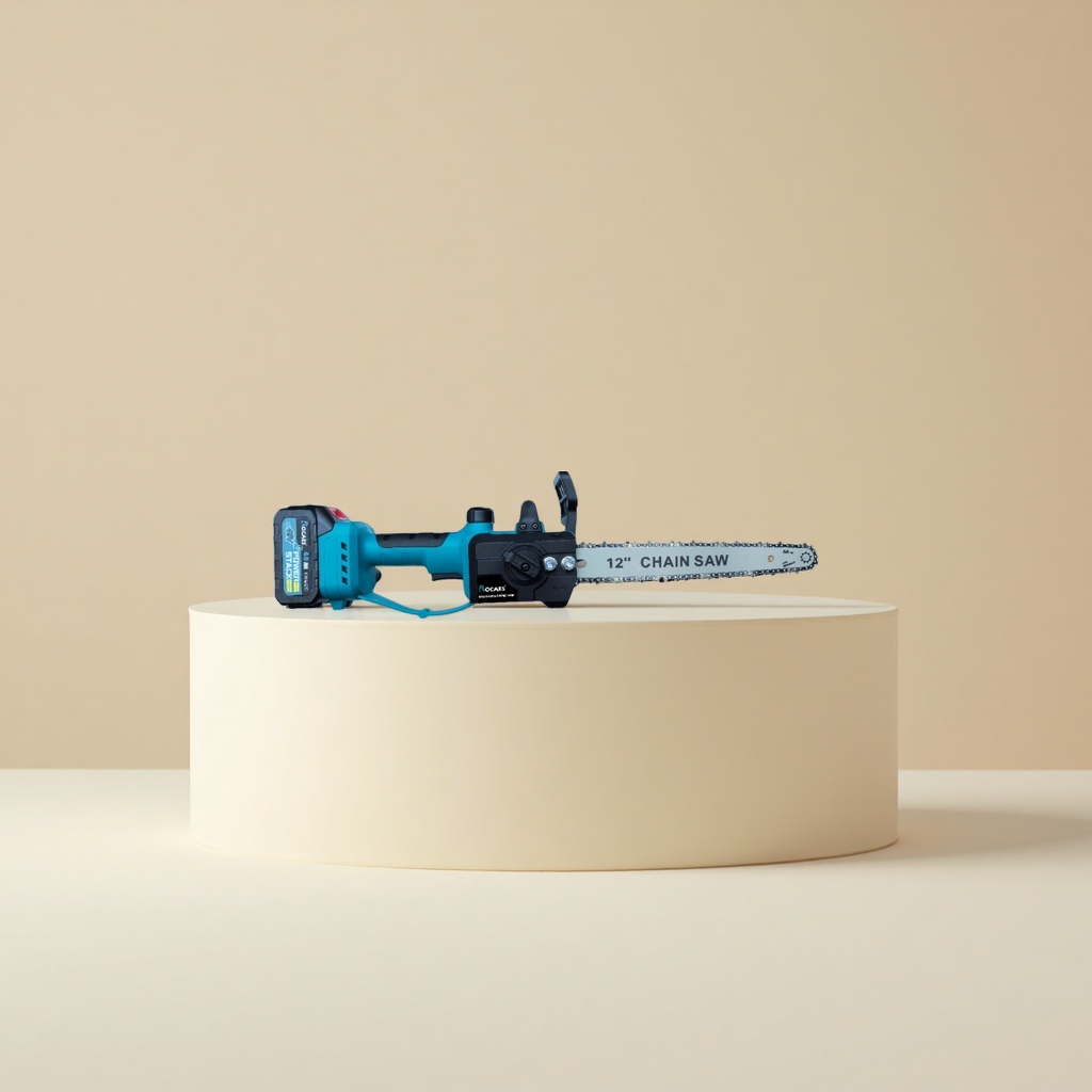 المناشير الكهربائية الكهربائية الخضراء -الخضراء التي تعمل على تشذيب الليثيوم في الحدائق المنزلية بدون رسوم صامتة