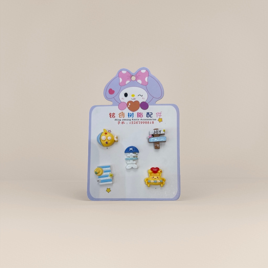ملحقات راتنج الملونة مزخرفة أزياء أزياء Dyy مواد يدوية متعددة الألوان متعددة الألوان Specification image