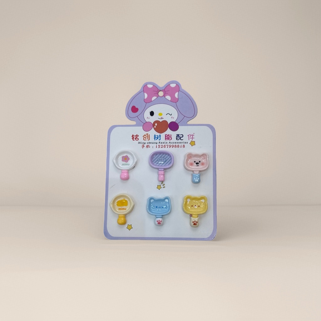 Colorful resin hanging card accessories, fashionable and personalized decorative hanging pieces, diy accessories