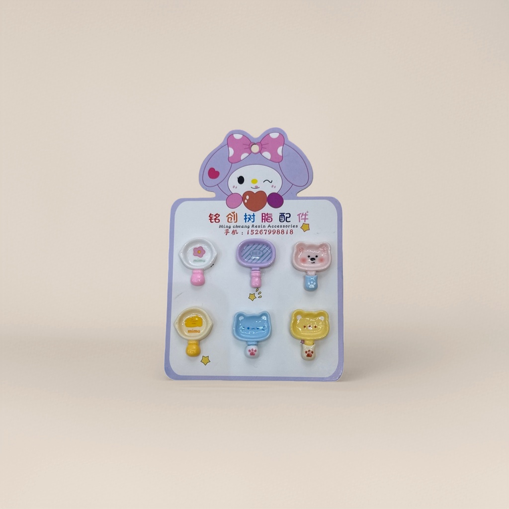 Colorful resin hanging card accessories, fashionable and personalized decorative hanging pieces, diy accessories Application Scenario