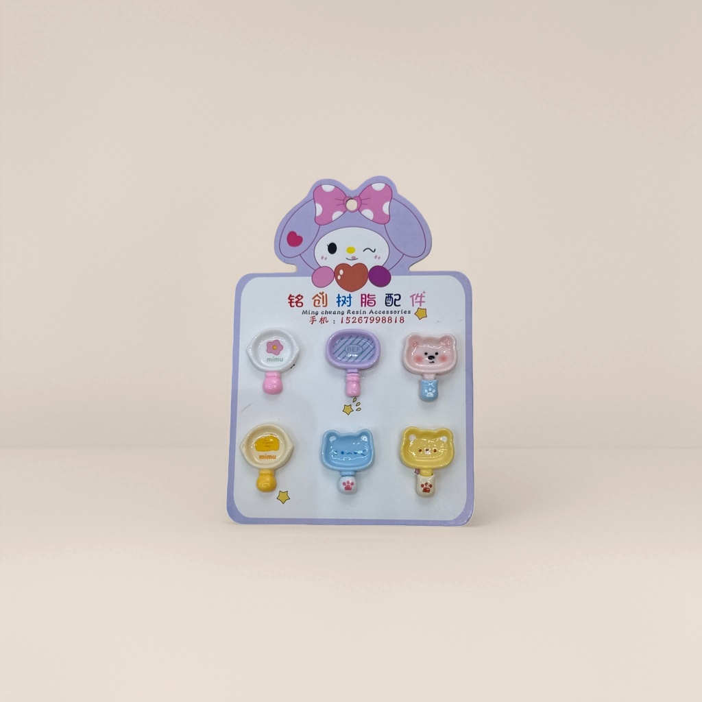 Colorful resin hanging card accessories, fashionable and personalized decorative hanging pieces, diy accessories details Picture
