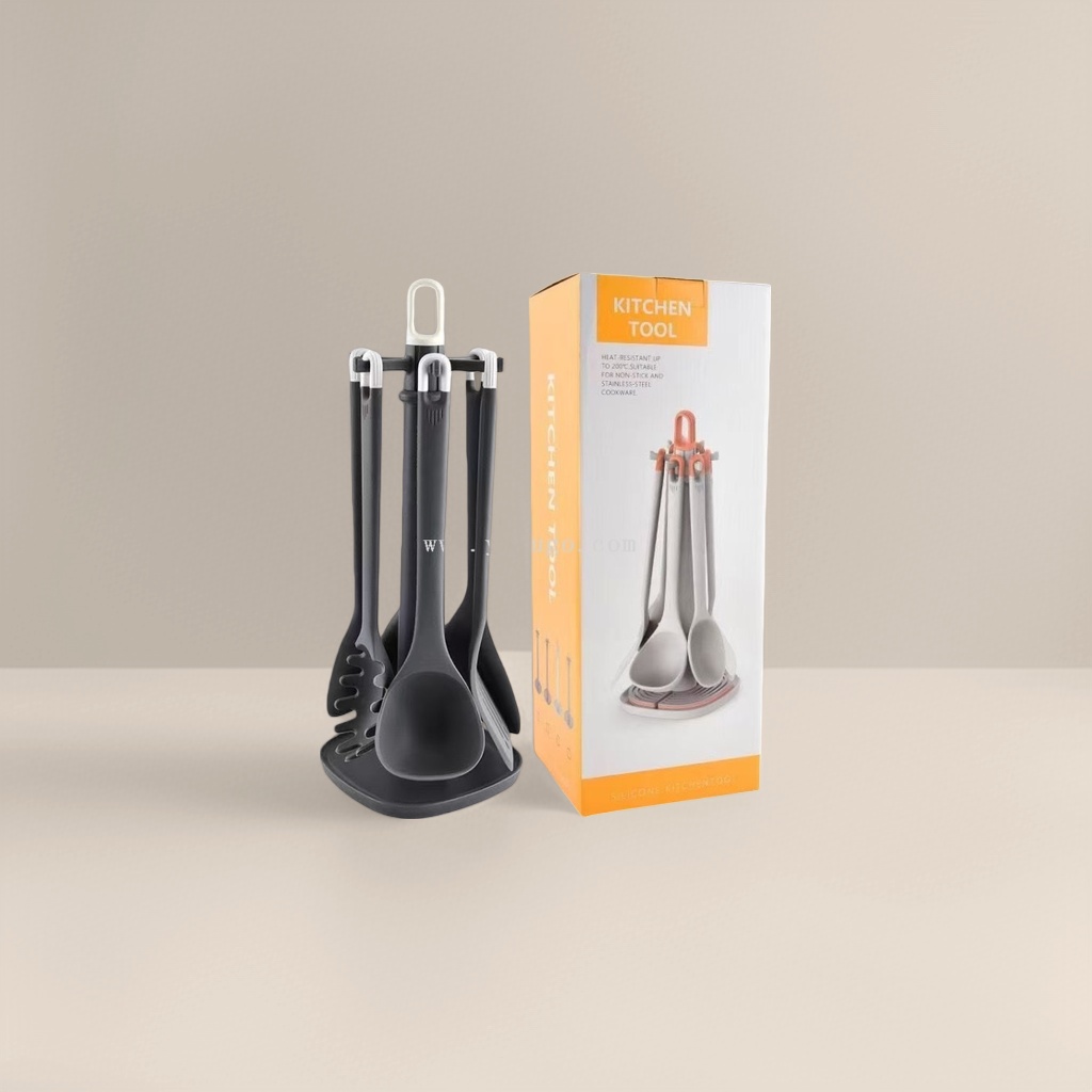 黑色硅胶厨具套装细节图