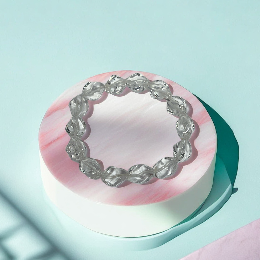 透明水晶手链天然石晶莹剔透简约百搭女士饰品