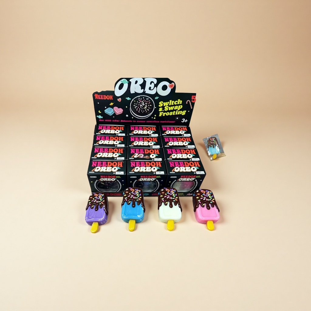 Colorful ice cream Oreo toy set, children's educational and fun snacks, creative and stress-relieving Specification image