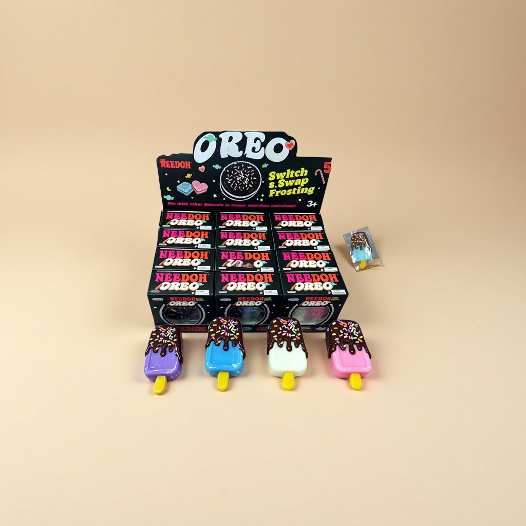 Colorful ice cream Oreo toy set, children's educational and fun snacks, creative and stress-relieving Application Scenario