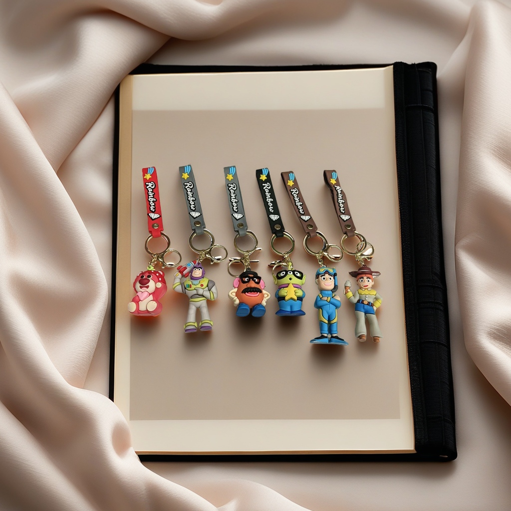 Colorful cartoon character keychains, cute and fun pendants, fashionable and portable small items Specification image